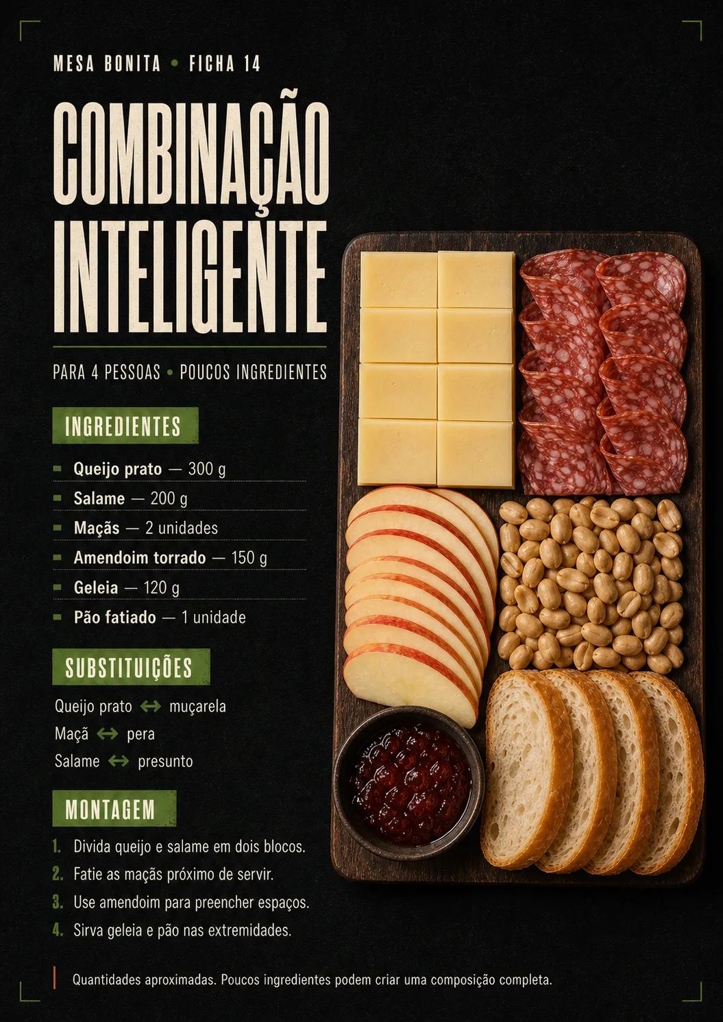 Ficha visual Combinação Inteligente